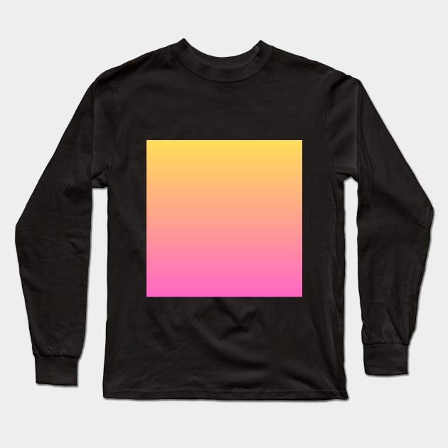 Pink Orange Gradient Long Sleeve T-Shirt by taoistviking